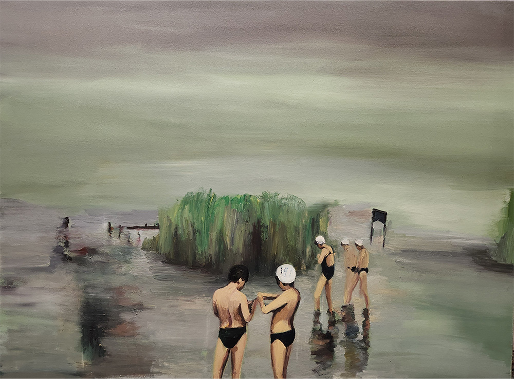 orly maiberg sea ofgalilee 3 oil on canvas 120x91cm 2012